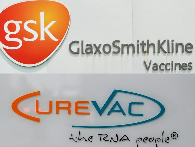 British pharmaceutical group GlaxoSmithKline and German biotech firm CureVac have announced plans to jointly develop a coronavirus vaccine to treat multi-variants of COVID-19. Picture: AFP