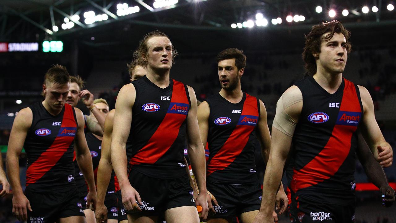 A number of Essendon players are under injury clouds. Photo: Graham Denholm/Getty Images