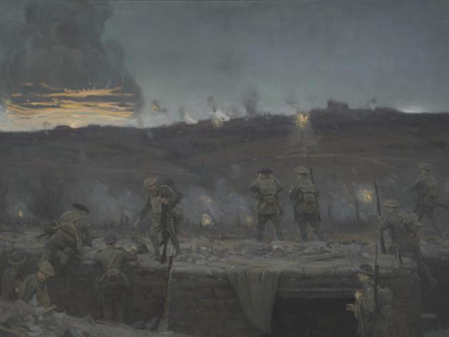 the battle at Messines Picture: Australian War Memorial