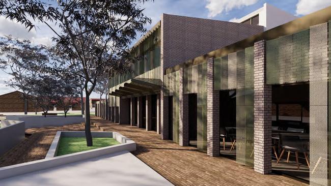 Aberfoyle Park High School atrium entry. Picture: Hames Sharley