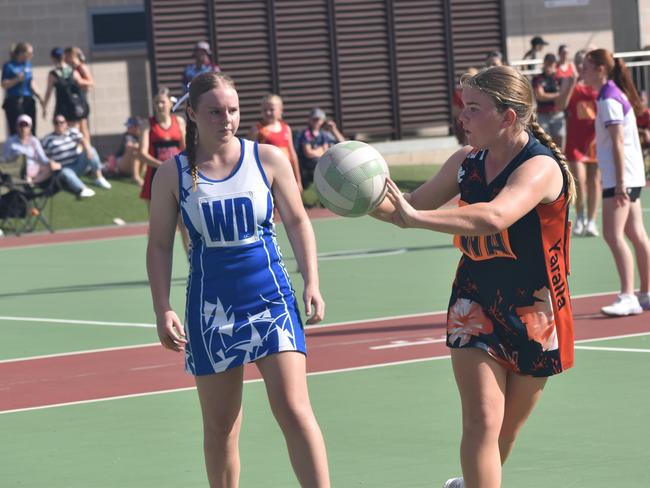 Action from Rockhampton Netball's annual Sullivan's Carnival at Jardine Park, Rockhampton, on May 24, 2025.