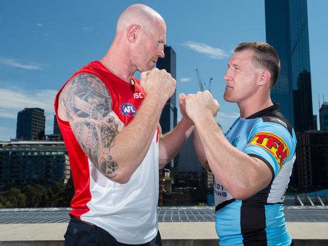 Barry Hall sits on the left of all advertising, the premier position on fighter posters.