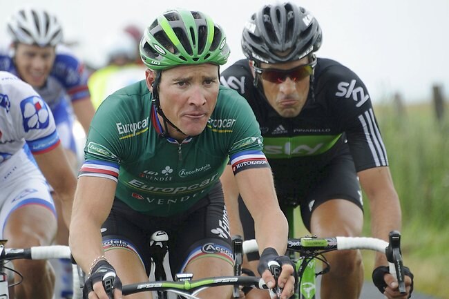 <p>France's Thomas Voeckler gets involved in another breakaway on stage nine of the 2011 Tour de France.</p>