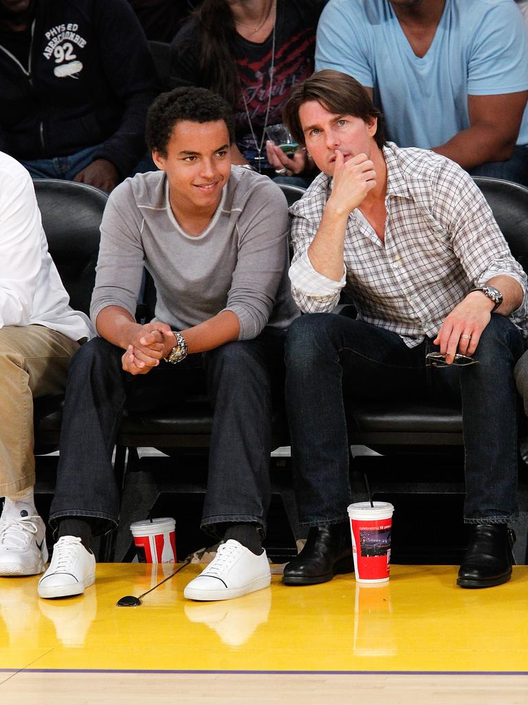 Tom Cruise Attends Baseball Game With Son Connor