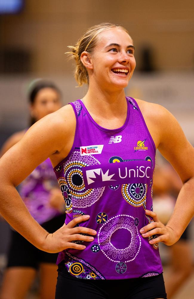 Rising Sunshine Coast Lightning netball talent Baylee Boyd. Picture: Sunshine Coast Lightning.