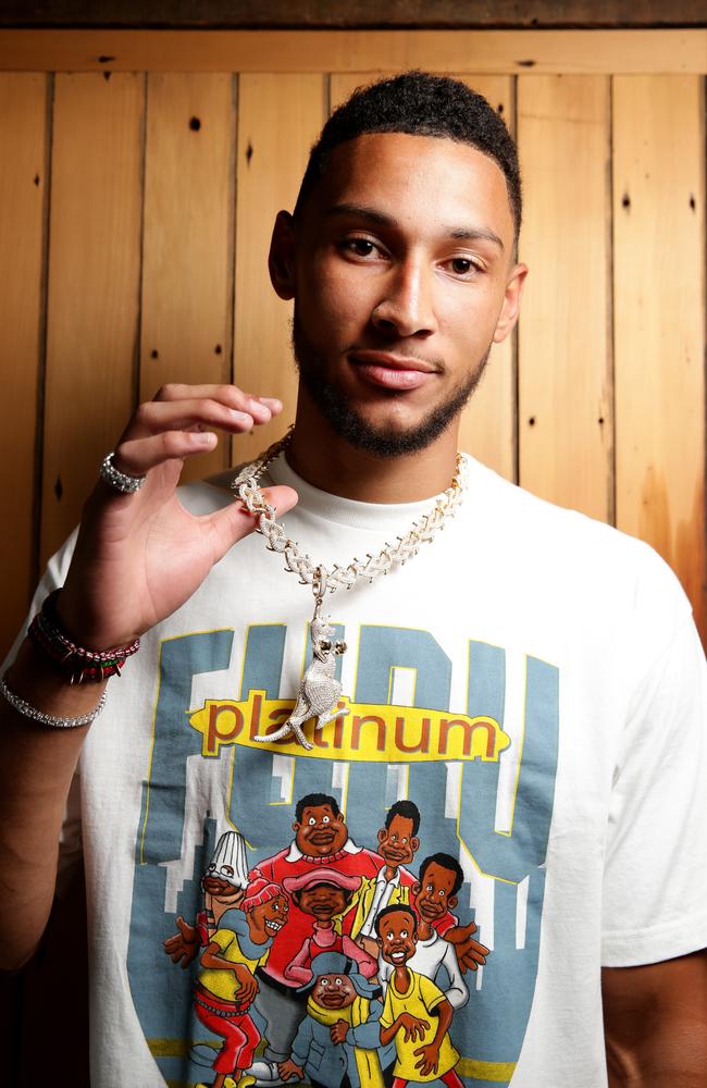 Australian basketball player for the Philadelphia 76ers Ben Simmons. Picture: Jonathan Ng