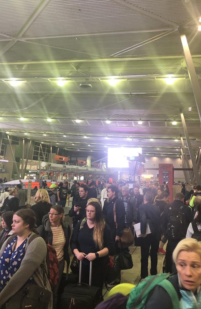 Chaos at Sydney Airport as Jetstar staff reportedly fall ill. Picture: Supplied