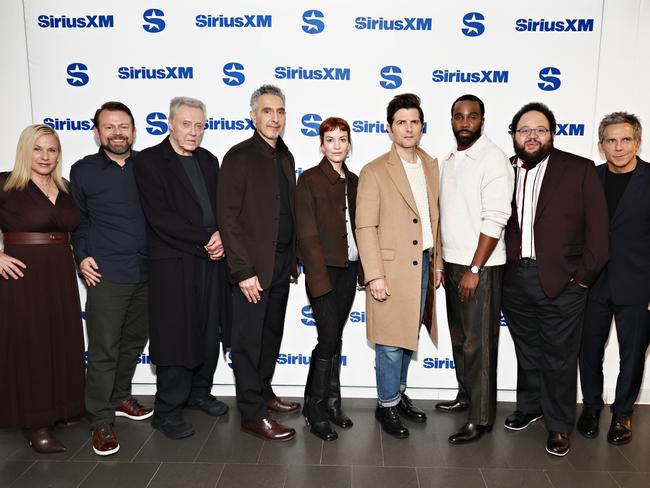 Patricia Arquette, Dan Erickson, Christopher Walken, John Turturro, Britt Lower, Adam Scott, Tramell Tillman, Zach Cherry and Ben Stiller of Severence. Picture: Getty Images