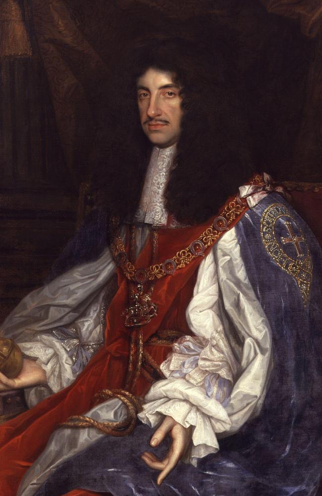 King Charles II of Britain in a portrait by John Michael Wright