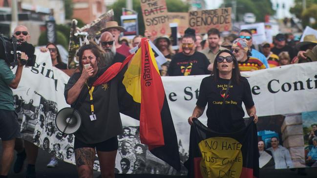 Invasion Day street march and rally at limilinaturi/Devonport, January 26, 2023. Picture: Tasmanian Aboriginal Centre