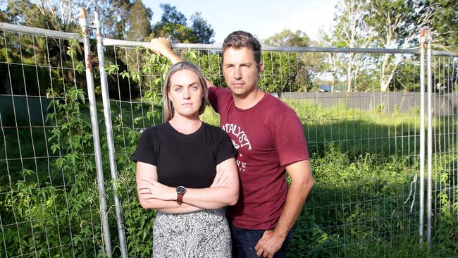 Annie and Raf Solomon waited a year for Privium to start construction on their home, only for the company to collapse. Picture: Steve Pohlner