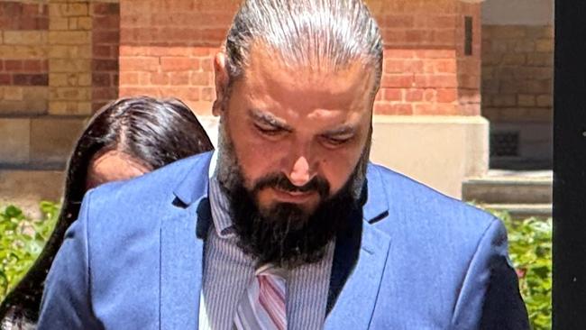 Jawad Al Hussein, of Guildford, charged over the October 31, 2022, incident at Bevendale, near Goulburn, where he drove into floodwaters which claimed the lives of Ghosn Ghosn and Ibrahim Chahine. Al Hussein has pleaded not guilty to two counts of manslaughter and is standing trial at Goulburn District Court in February, 2025. Picture outside the court on Monday, February 3, 2025. Picture: Dylan Arvela