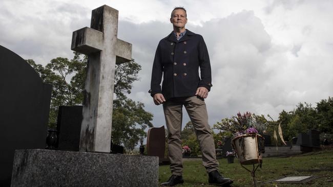 Private investigator and ‘Coffin Confessor’ William Edgar is paid to talk on behalf of the dead. Picture: Russell Shakespeare