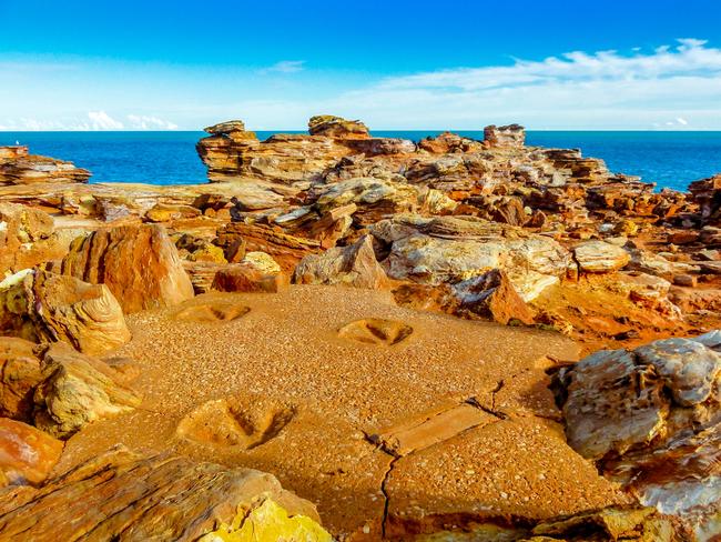 Gantheaume Point with dinosaur footprints.