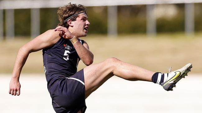 Jhye Clark is one of the standout midfield prospects of the draft pool. Picture: Jonathan DiMaggio/AFL Photos