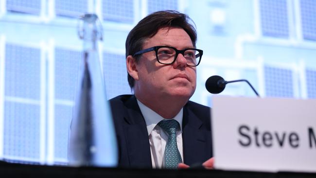 Steve McCann at Lendlease’s AGM in 2019. Picture: Britta Campion