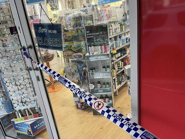 Gold Coast police called to Chempro Chemist in Paradise Point after alleged break and enter. Photo: Leon Dyson/Facebook