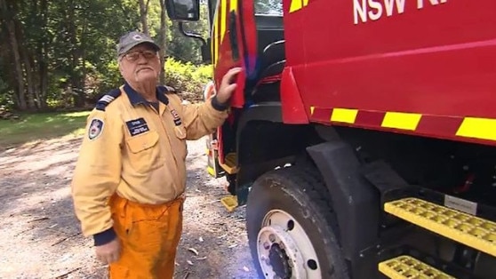 Mr Ross has had to give up volunteering and was captain of his local NSW Rural Fire Service brigade. Supplied- Nine News