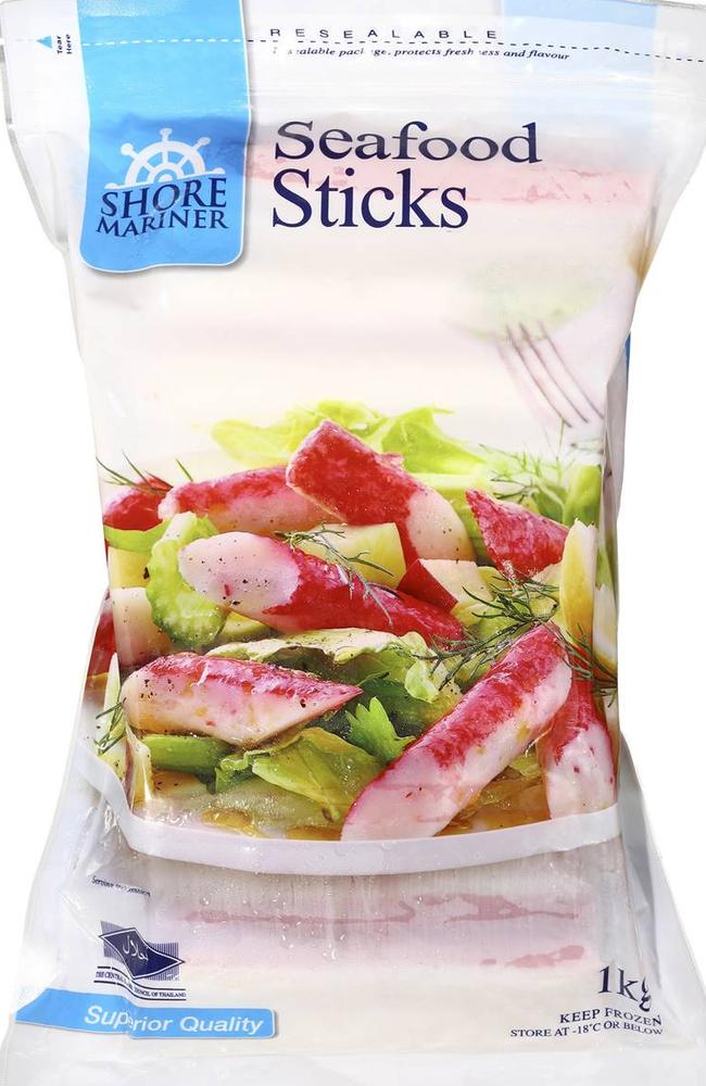 Markwell Foods is conducting a recall of Shore Mariner Seafood Sticks 1kg sold at Woolworths nationwide. Picture: Food Standards Australia