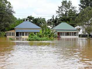 North Lismore during the floods. Picture: Marc Stapelberg