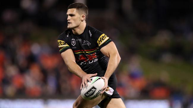 Nathan Cleary has been exceptional, but he wouldn’t make the Kangaroos starting team. Picture: Getty Images