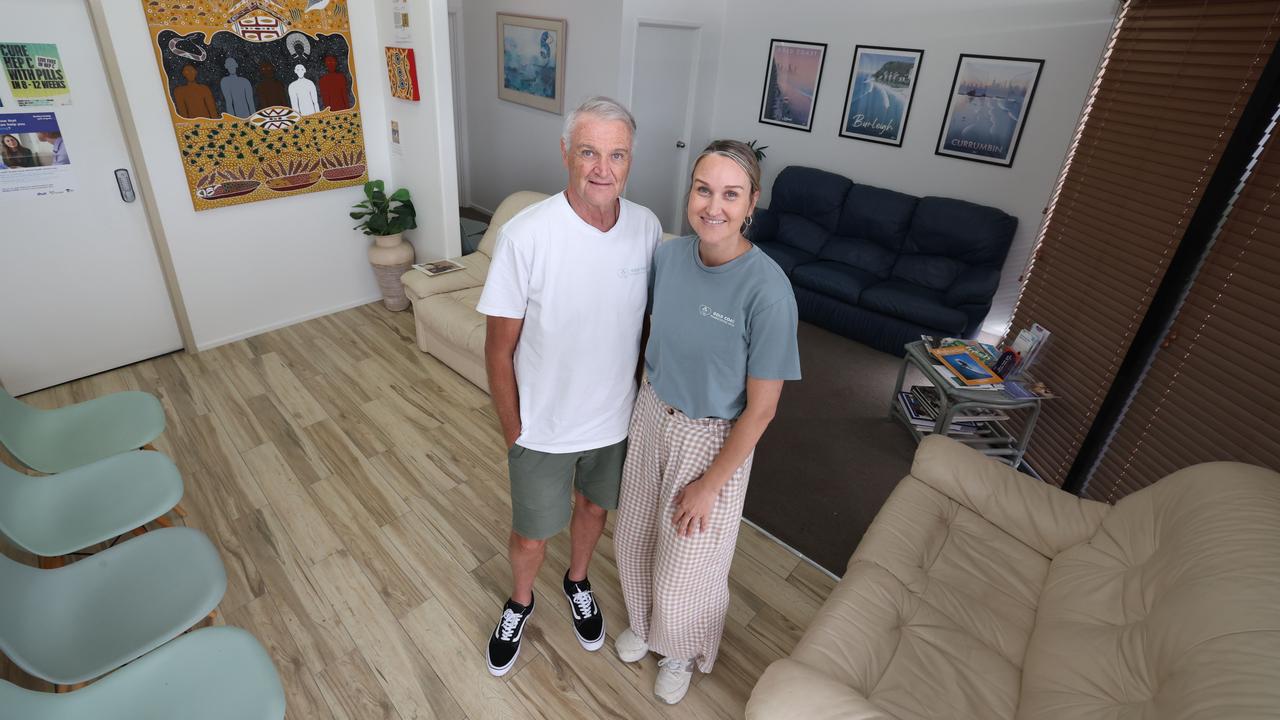 Director and owner of Gold Coast Pharmaceutical Support, Matthew Frankland with Practice Manager Sarah Fenwick. Picture: Glenn Hampson