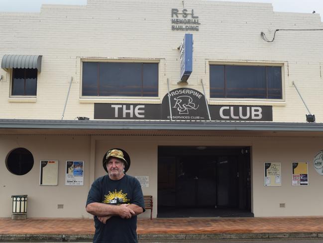 Ryan Dunlop RSL Proserpine Treasurer, outside the Chapman st building that has received a reasonable offer whilst on the market. 28/02/18