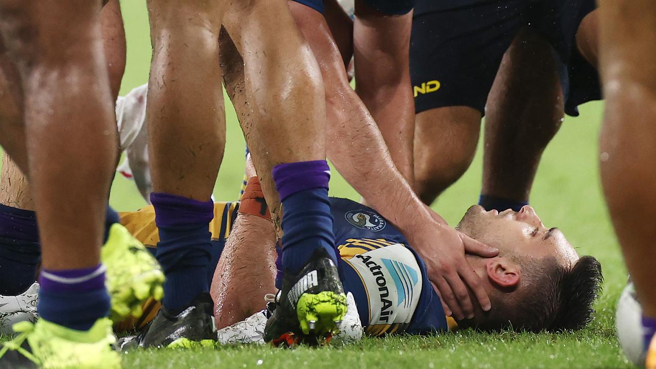 Parramatta’s Ryan Matterson has been sidelined since being concussed against Melbourne. Picture: Cameron Spencer/Getty Images