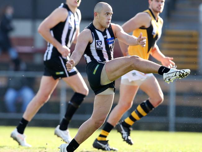 Alex Woodward has been elite for the Pies’ VFL team. Picture: Michael Klein