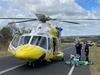 Motorcyclist suffers serious head injury after two-vehicle crash