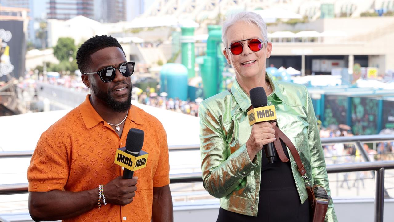 Jamie Lee Curtis made a surprising remark about Marvel at Comic-Con in San Diego, California. Photo: Mat Hayward/Getty Images for IMDb.