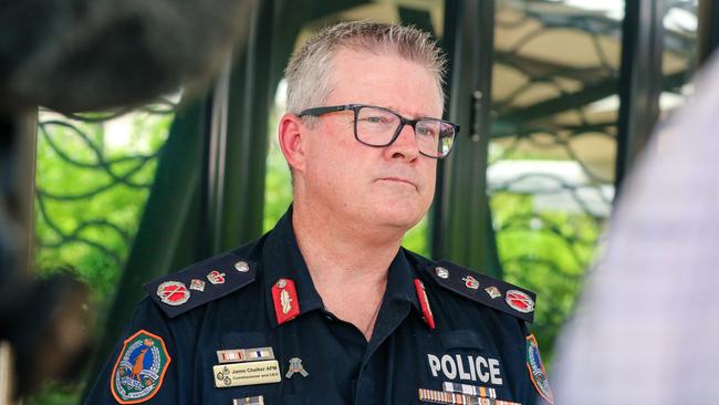 NT Police Commissioner Jamie Chalker. Picture: Glenn Campbell