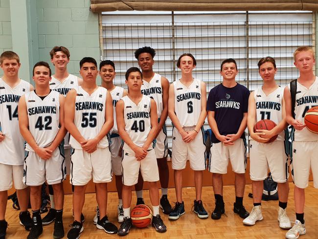 North Gold Coast Seahawks under-18.1 team. From left: Left to right: Connor Peterson, Jack Mackenzie, Lucas De Vere, Taz Sharrock, Faizi Taylor, Jai Clarke, CJ Ioane, Ethan Allen, Sam Davidson, Jackson Kirkham, Brodie Christiansen, Absent: Spencer Taleni. Picture: Supplied. 