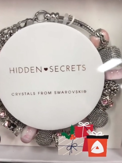 A Melbourne mum was shocked to discover Kmart was selling jewellery that featured Swarovski crystals, for just $15. Picture: TikTok/goodtimes_noodlesalad