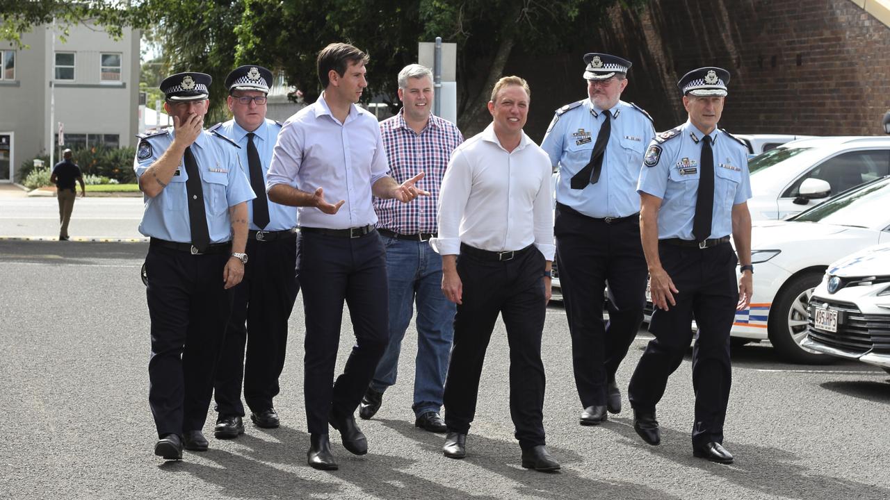 Queensland Premier Steven Miles was joined by Queensland Police Commissioner Steve Gollschewski and Minister for Police Mark Ryan to announce a $20 million upgrade to the Bundaberg Police Station.