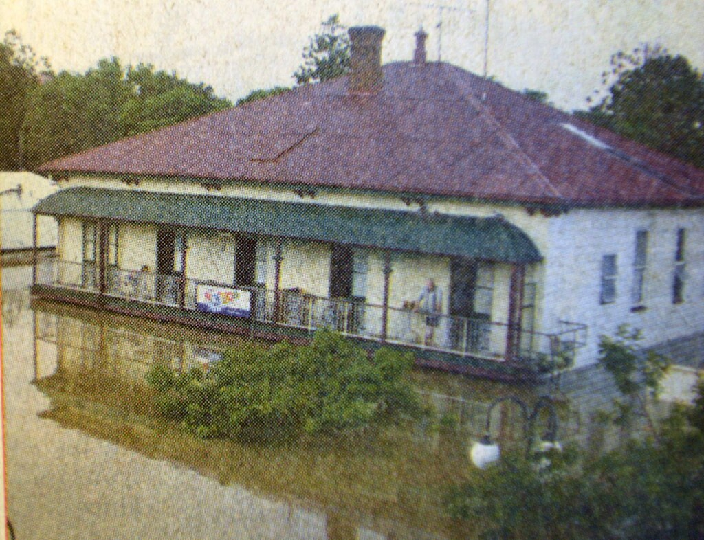 1999 FLOOD Only the top floor in the Imperial Hotel remained clear of the flood water as dawn broke on the 10th of February 1999. Picture: Renee Albrecht