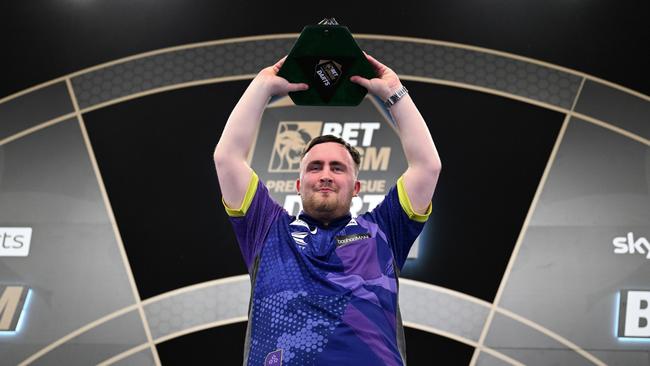 Littler is having a superb darts season.. (Photo by Justin Setterfield/Getty Images)