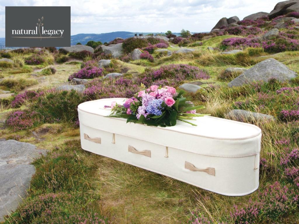 One of the woollen coffins.