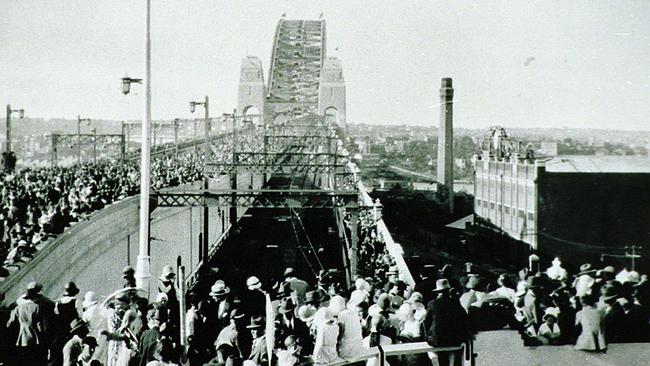 The Sydney Harbour Bridge at opening. Picture: Supplied