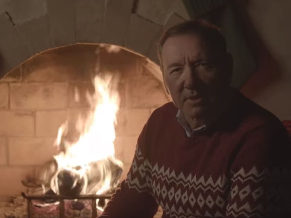 Spacey urged viewers to “kill with kindness” this holiday season. Picture: Kevin Spacey/YouTube