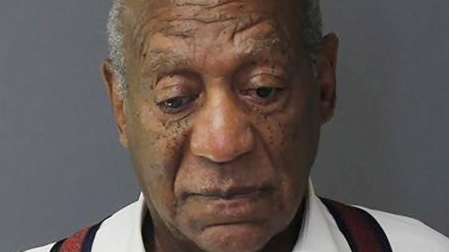 This September 25, 2018, booking photo obtained from the Montgomery County Correctional Facility in Eagleville, Pennsylvania, shows comedian Bill Cosby after his sentencing. - Cosby was handcuffed and taken into custody on September 25 to begin a minimum three-year prison sentence for sexually assaulting a woman at his Philadelphia mansion 14 years ago. The 81-year-old, once beloved by millions as "America's Dad," is the first celebrity convicted and sentenced for a sex crime since the downfall of Harvey Weinstein ushered in the #MeToo movement and America's reckoning with sexual harassment. (Photo by HO / Montgomery County Correctional Facility / AFP) / RESTRICTED TO EDITORIAL USE - MANDATORY CREDIT "AFP PHOTO / Montgomery County Correctional Facility" - NO MARKETING NO ADVERTISING CAMPAIGNS - DISTRIBUTED AS A SERVICE TO CLIENTS