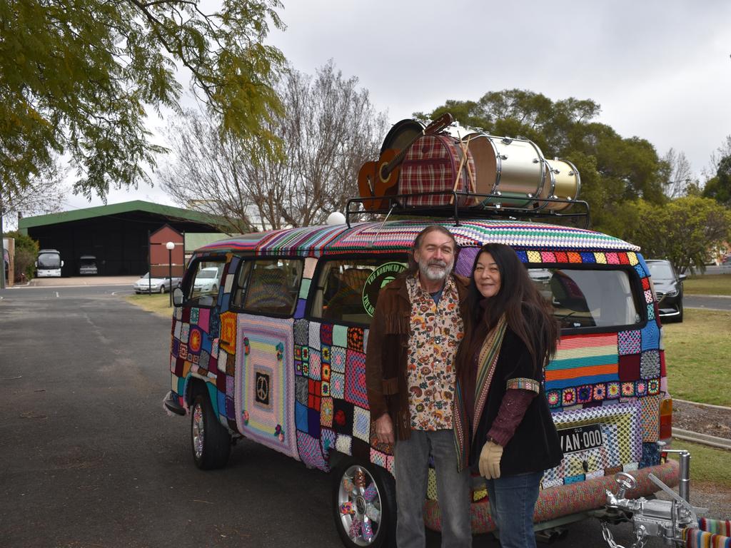 Lisa Burgess and Louis van Slobbe with their iconic van. July 17, 2024. (Photo: NRM)