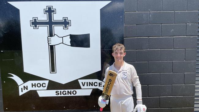 Iona College's Joshua Ritchie who scored a hundred.