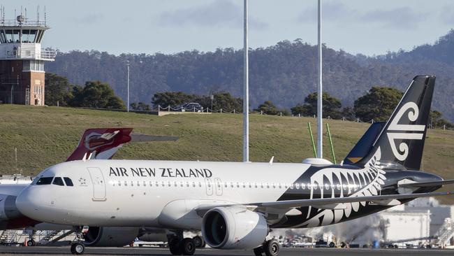 First direct flight from New Zealand to Hobart. Picture: Chris Kidd