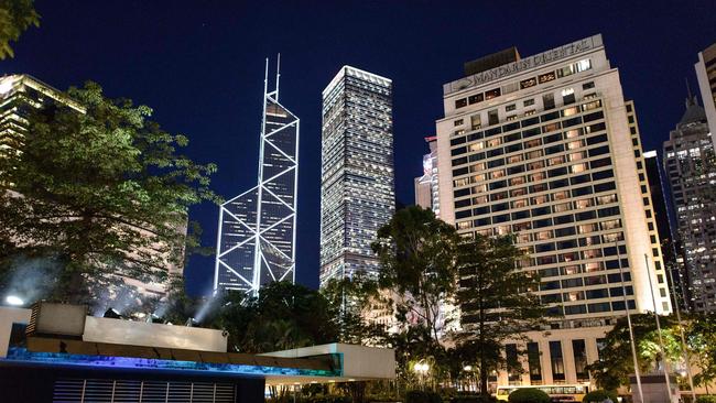 The Bank of China tower in Hong Kong. Picture: AFP