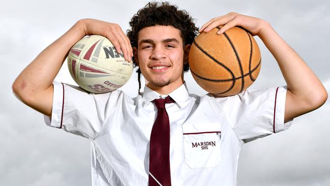 Marsden SHS’s Haizyn Mellars is a state basketball and league player. Picture, John Gass