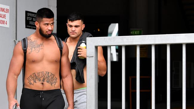 In Payne Haas (left) and David Fifita (right) Brisbane have two of the most exciting forward talents in the NRL. Picture: AAP