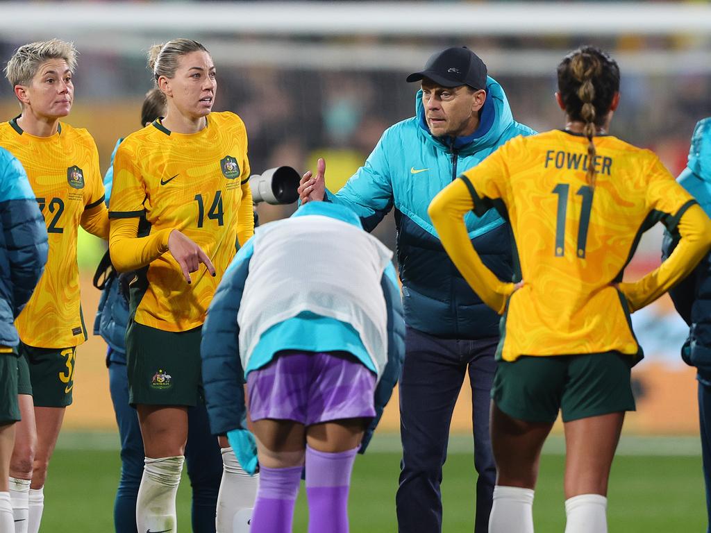 Tony Gustavsson during Friday’s draw against China at Adelaide Oval. Picture: Sarah Reed/Getty Images