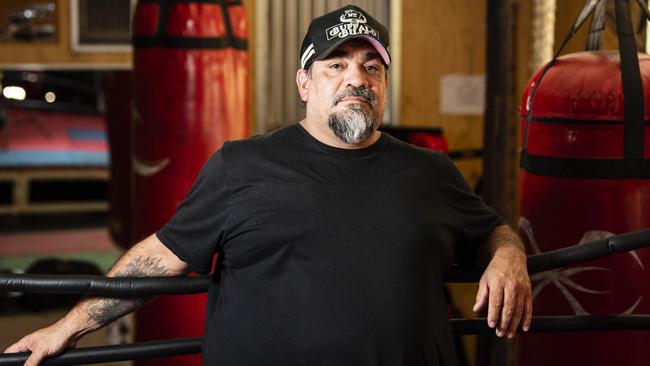 Former champion boxer Jason Lord of Arrernte Community Boxing Academy. Picture: Kevin Farmer