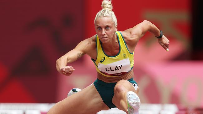 Aussie Liz Clay ran a blistering heat, but a false start furore proved costly. Picture: Getty Images